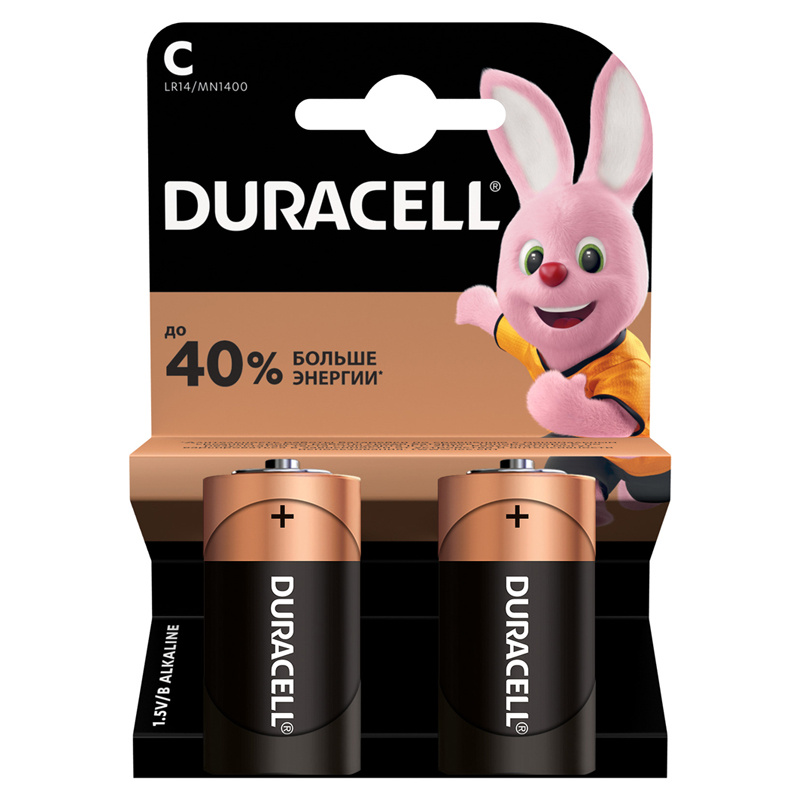 Батарейка Duracell Basic C (LR14) алкалиновая  фото 1