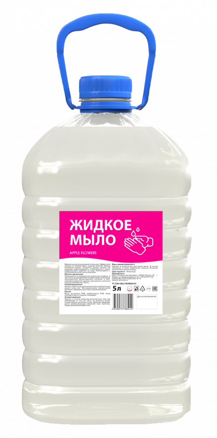 Жидкое мыло эконом Apple Flowers 5000 мл фото 1